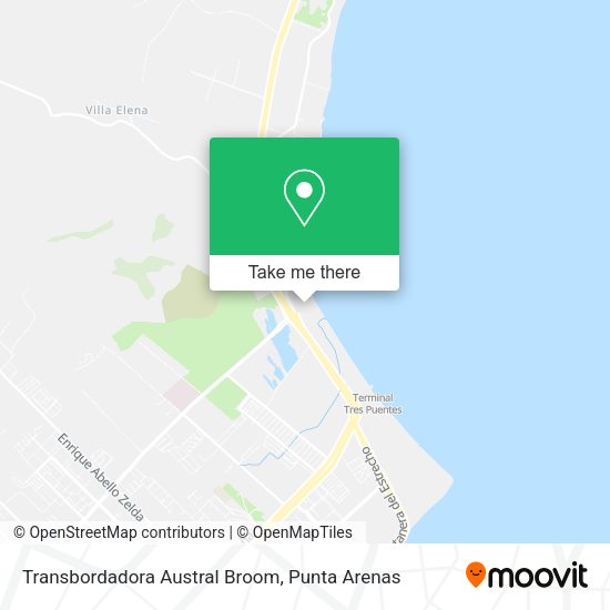 Mapa de Transbordadora Austral Broom