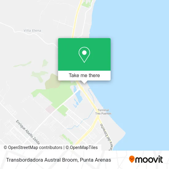 Transbordadora Austral Broom map