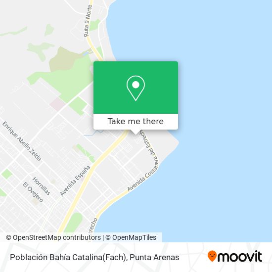 Población Bahía Catalina(Fach) map