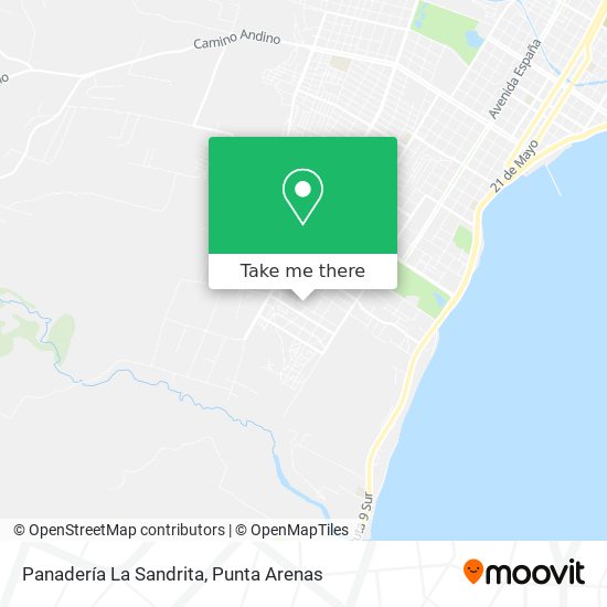 Mapa de Panadería La Sandrita