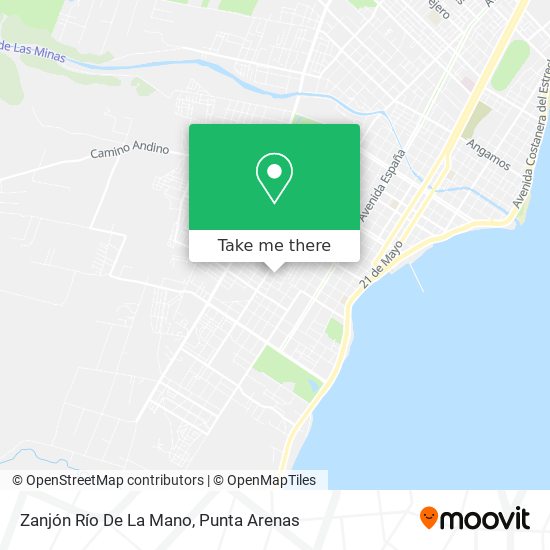 Zanjón Río De La Mano map