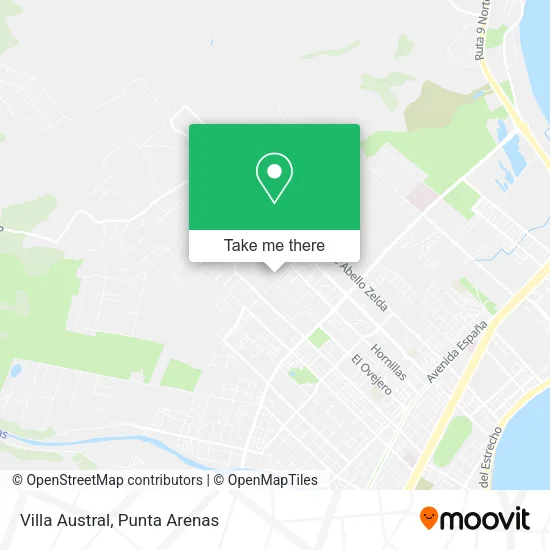 Villa Austral map