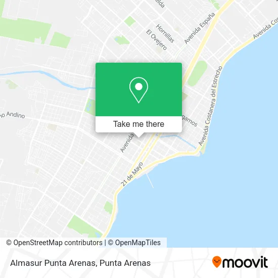 Almasur Punta Arenas map