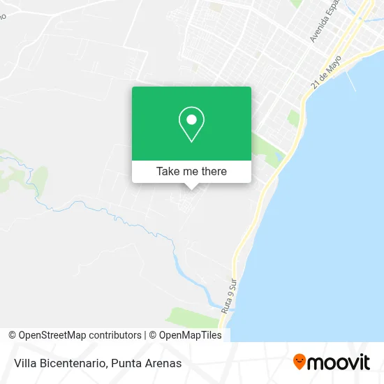 Villa Bicentenario map