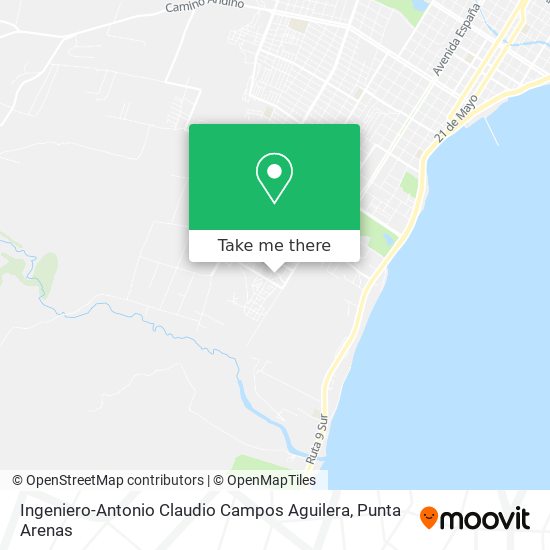 Ingeniero-Antonio Claudio Campos Aguilera map