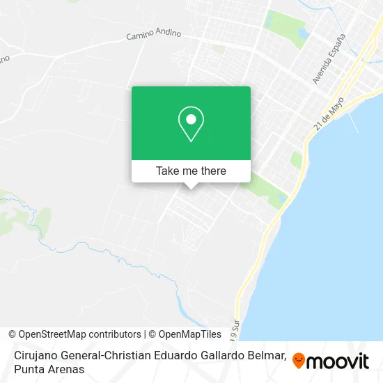 Cirujano General-Christian Eduardo Gallardo Belmar map