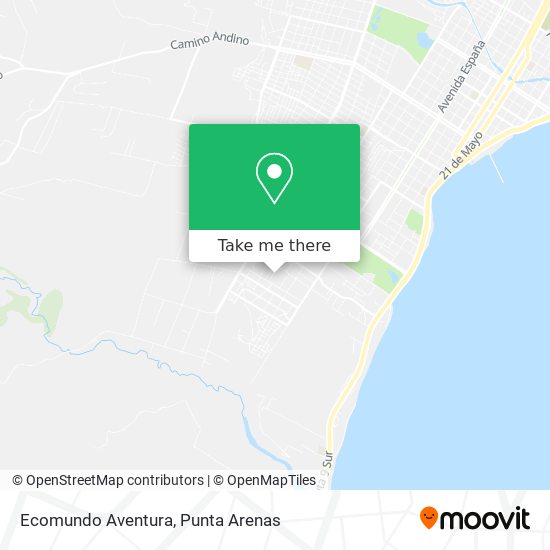 Ecomundo Aventura map
