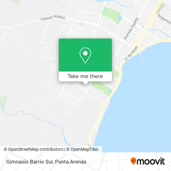 Mapa de Gimnasio Barrio Sur