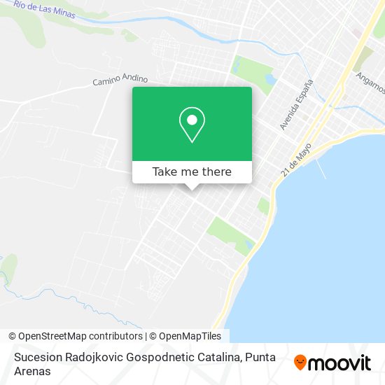 Sucesion Radojkovic Gospodnetic Catalina map