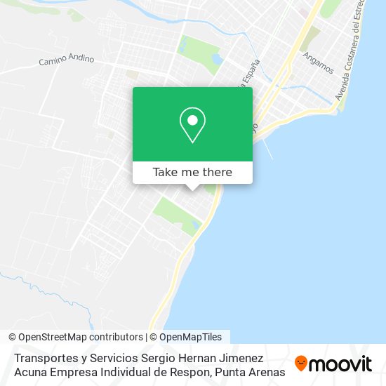 Transportes y Servicios Sergio Hernan Jimenez Acuna Empresa Individual de Respon map
