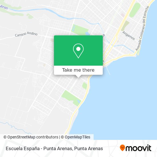 Escuela España - Punta Arenas map