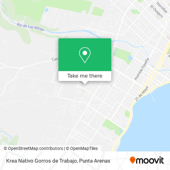 Mapa de Krea Nativo Gorros de Trabajo