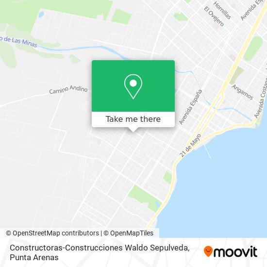 Constructoras-Construcciones Waldo Sepulveda map
