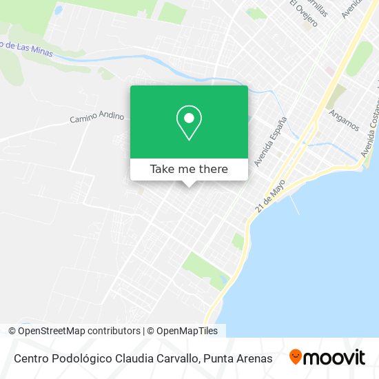 Centro Podológico Claudia Carvallo map