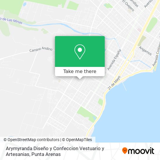 Arymyranda Diseño y Confeccion Vestuario y Artesanias map