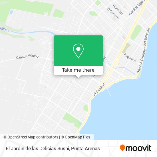 El Jardín de las Delicias Sushi map