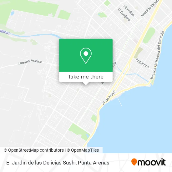 Mapa de El Jardín de las Delicias Sushi