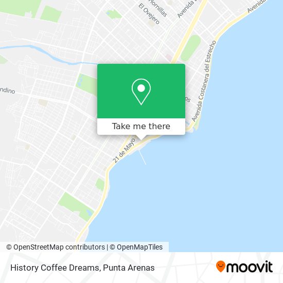 History Coffee Dreams map