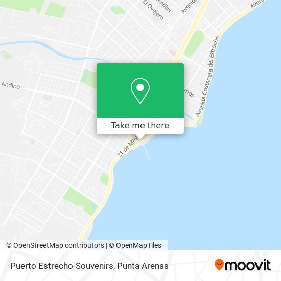 Puerto Estrecho-Souvenirs map