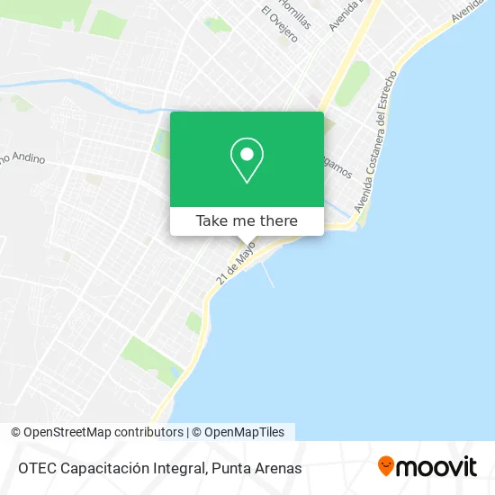 OTEC Capacitación Integral map