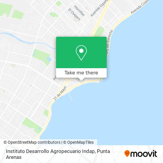 Mapa de Instituto Desarrollo Agropecuario Indap