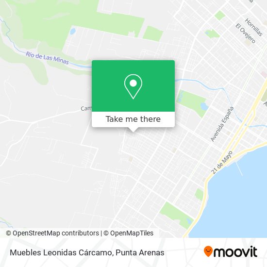 Muebles Leonidas Cárcamo map