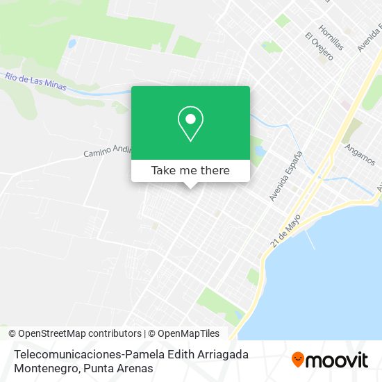 Telecomunicaciones-Pamela Edith Arriagada Montenegro map