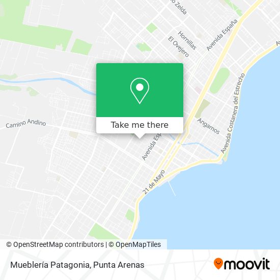 Mueblería Patagonia map