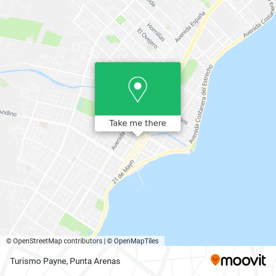 Turismo Payne map