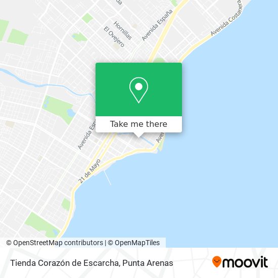 Tienda Corazón de Escarcha map
