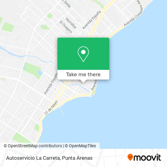 Mapa de Autoservicio La Carreta