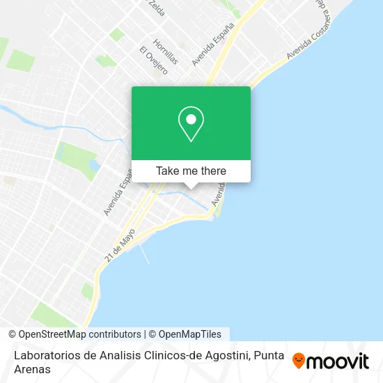 Mapa de Laboratorios de Analisis Clinicos-de Agostini