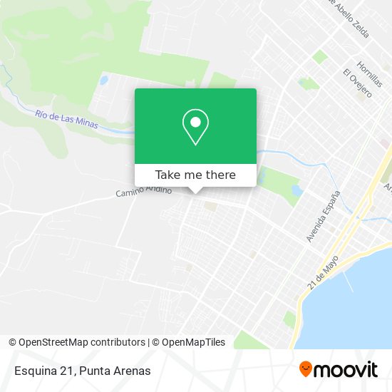 Esquina 21 map