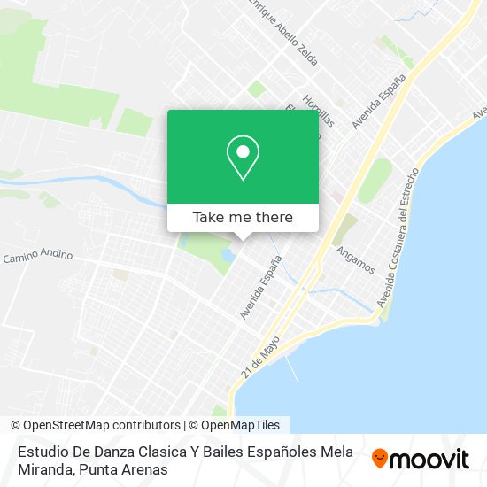 Estudio De Danza Clasica Y Bailes Españoles Mela Miranda map