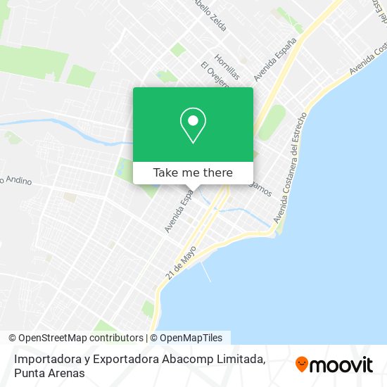 Importadora y Exportadora Abacomp Limitada map