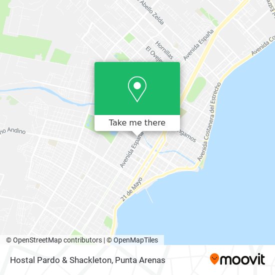 Mapa de Hostal Pardo & Shackleton