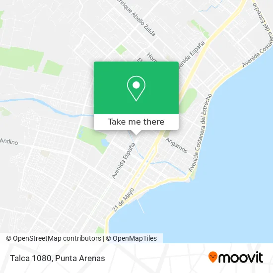 Talca 1080 map