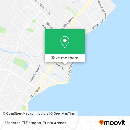 Maderas El Patagón map