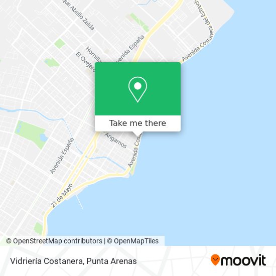 Vidriería Costanera map