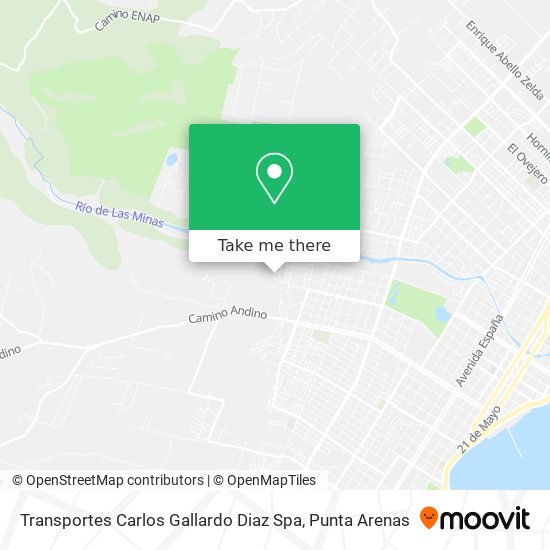 Transportes Carlos Gallardo Diaz Spa map