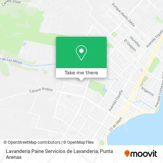Lavandería Paine Servicios de Lavandería map