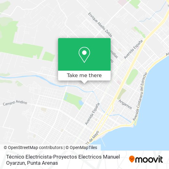 Mapa de Técnico Electricista-Proyectos Electricos Manuel Oyarzun