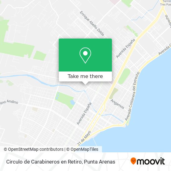 Circulo de Carabineros en Retiro map