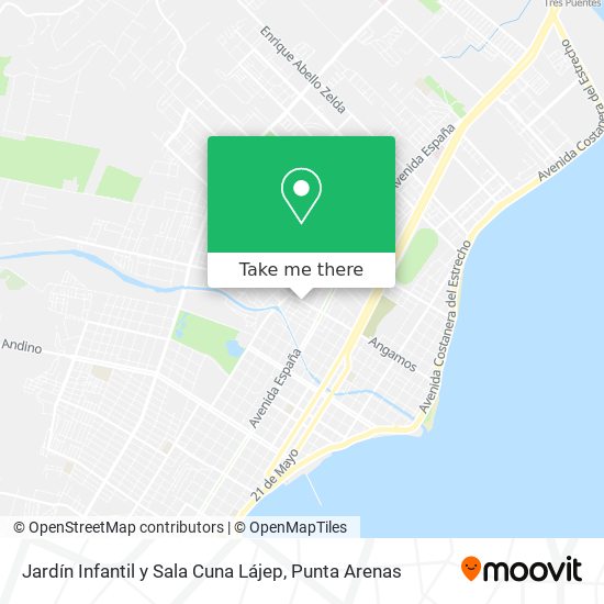 Mapa de Jardín Infantil y Sala Cuna Lájep