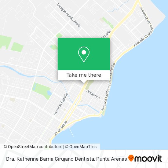 Dra. Katherine Barria Cirujano Dentista map