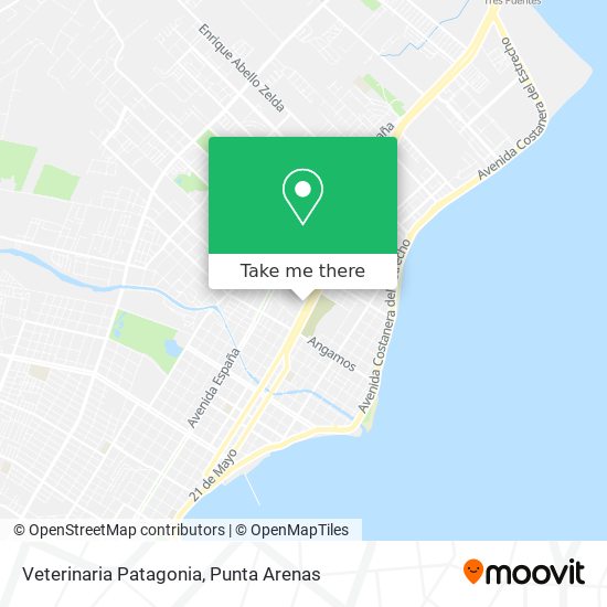Mapa de Veterinaria Patagonia