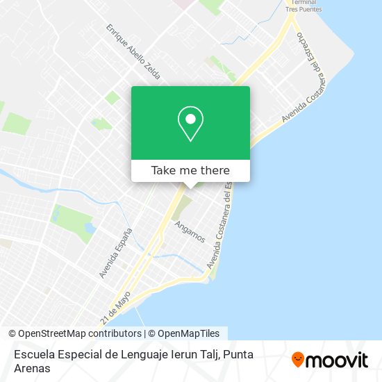 Mapa de Escuela Especial de Lenguaje Ierun Talj