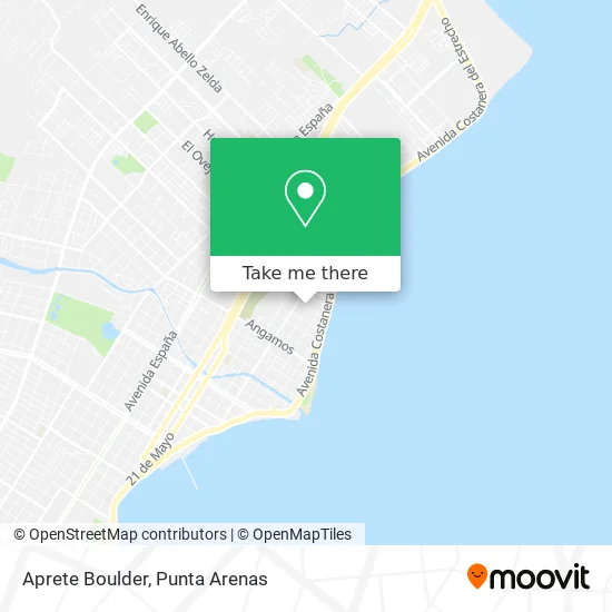 Aprete Boulder map