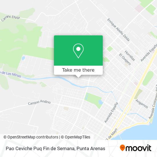 Pao Ceviche Puq Fin de Semana map