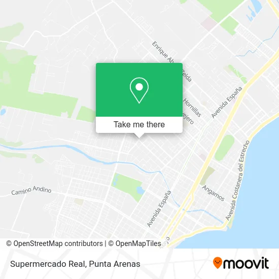 Supermercado Real map